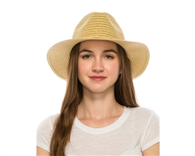Wholesale Straw Panama Hats - Gold or Silver