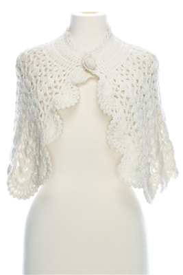 wholesale hand crocheted capelets knit scallop pattern