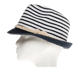 Wholesale Nautcial Straw Fedora Hats - Summer Fedoras
