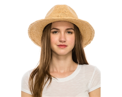 Wholesale Fine Raffia Straw Hats - Crochet Panama Hat