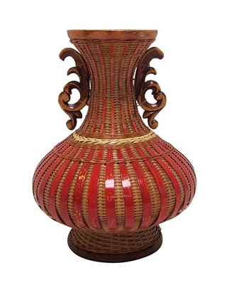 wholesale wicker flower vases bamboo