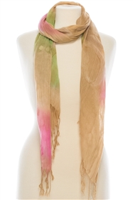 wholesale tie-dyed floral scarf