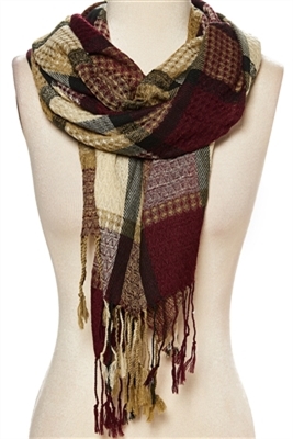 wholesale squares print scarf