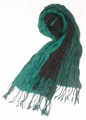 wholesale 2-tone crinkle scarf