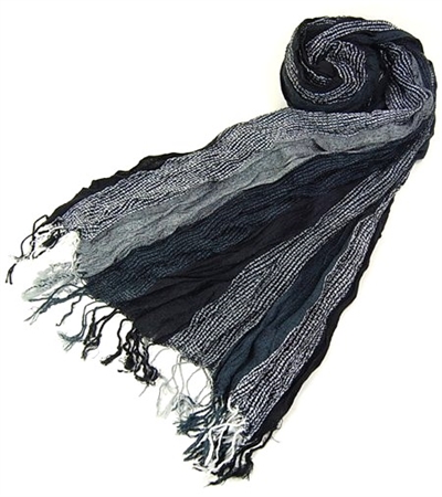 wholesale crinkly boho striped scarf