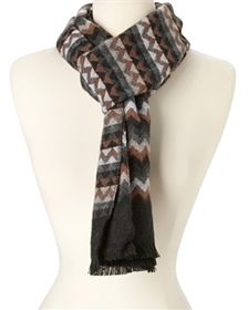 894 Zigzag Pattern Scarf