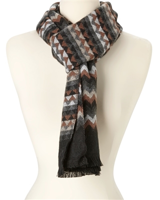 wholesale zigzag pattern scarf
