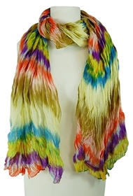 wholesale painted rainbow scarf and sarong