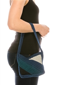 bulk colorblock crochet purse