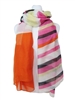 wholesale colorblock striped scarf