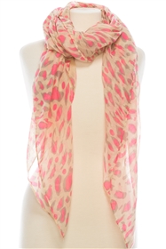 wholesale neon leopard print scarf