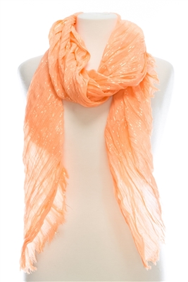 wholesale metallic pinstripe crinkle scarf