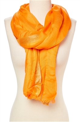 wholesale metallic edge scarf