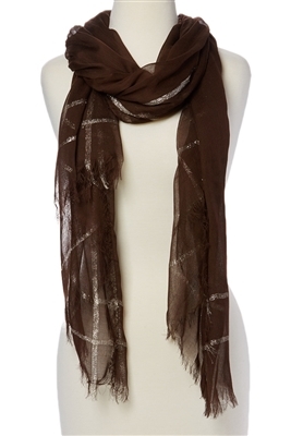 wholesale metallic outline scarf