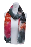 wholesale watercolor print scarf one dozen