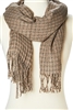 bulk brown scarves - soft winter scarf wholesale