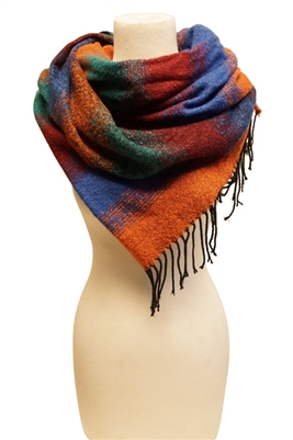 wholesale winter scarves gradual stripe knit