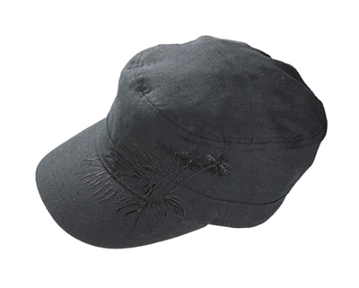 wholesale fashion caps cadets embroidered linen cap