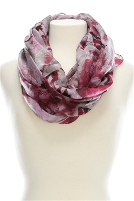 wholesale colorful foliage infinity scarf