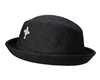 wholesale black fedora hats cross