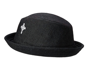 wholesale black fedora hats cross