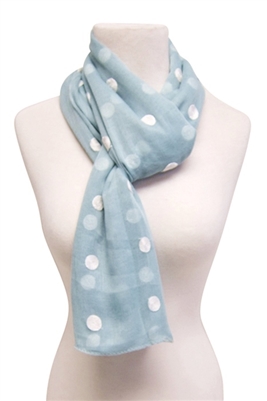 wholesale polka dot scarf with embroidery