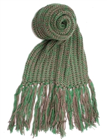 wholesale extra-long tricolor knit scarf