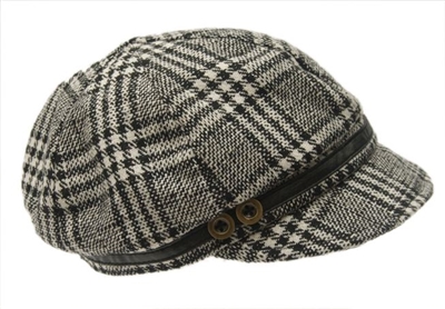 wholesale plaid cabbie hat