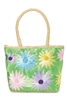 wholesale straw bag flower handbag pair