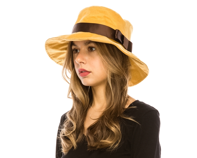 Wholesale Womens Bucket Hats - Faux Suede Hats