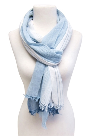 wholesale tonal stripes cotton scarf