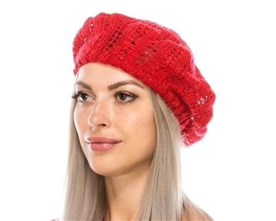 wholesale marled knit beret
