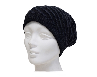 bulk black reversible beanies - wholesale beanie hats - women and men
