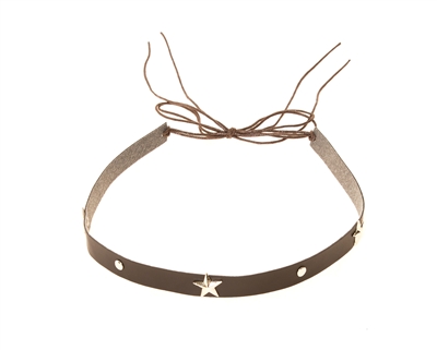 Wholesale Faux Leather Star Studded Hat Band - USA Hat Wholesaler Los Angeles