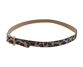 HB-8 Hat Band - Leopard Print w/ Gold Buckle