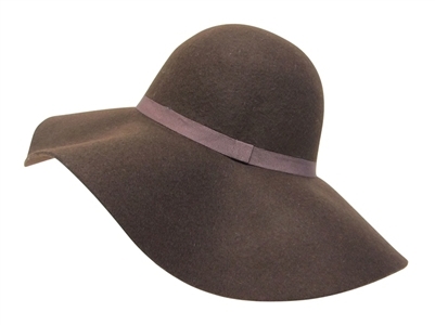 wide brim floppy felt hat