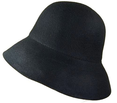 K022 Long Brim Felt Bucket Hat