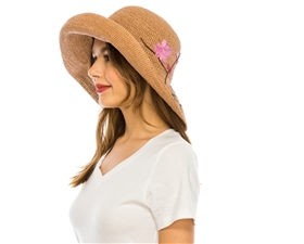 wholesale embroidered raffia straw ladies hats fine crochet summer hats women