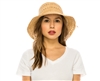 raffia straw bucket hats wholesale - extra fine shapable brim sun hats resort accessories
