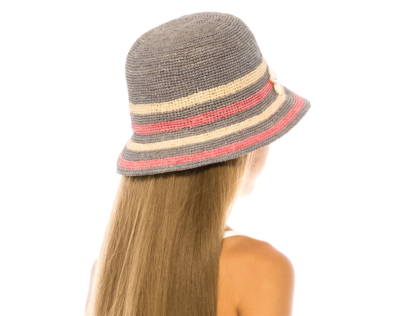Rainbow crochet Hat Sun Hat Boho cap stripes Ladies Summer Hat cotton Hat rainbow color Crochet Hat with Brim Accessory