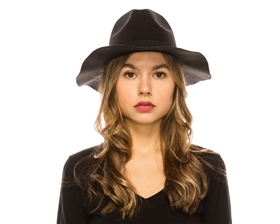 wholesale fall-winter hats - Faux Felt Panama Hat women's hat