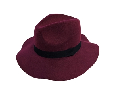 wholesale floppy hats - Faux Felt Panama Hat women's hat