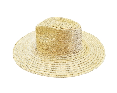wholesale rustic wheat straw rancher hat