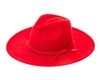 Wholesale Red Vegan Felt Panama Hats - Stiff Brim Felt Hats Wholesale Fall Winter Hats