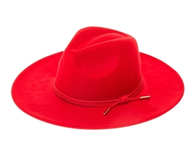 Wholesale Red Vegan Felt Panama Hats - Stiff Brim Felt Hats Wholesale Fall Winter Hats