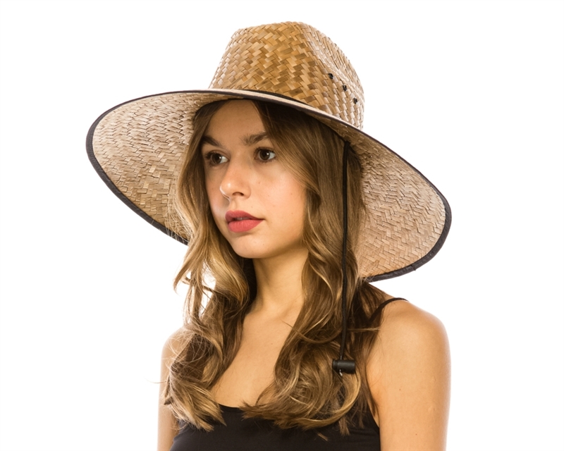 Lifeguard straw cheap hats wholesale