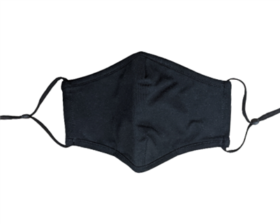 Black Cotton Facemasks - Pack of 6 ($3.50/each)