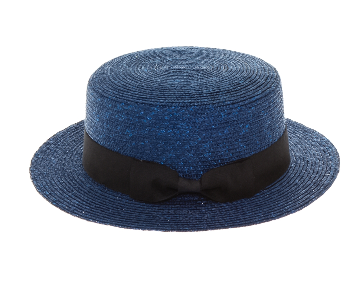 Wholesale Fine Straw Boater hat Womens Beach Straw Sun Hat