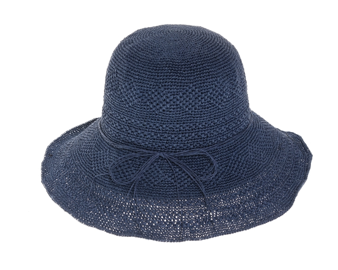 Wholesale Ladies Summer Hats - Patterned Fine Crochet Straw Hats Wholesale