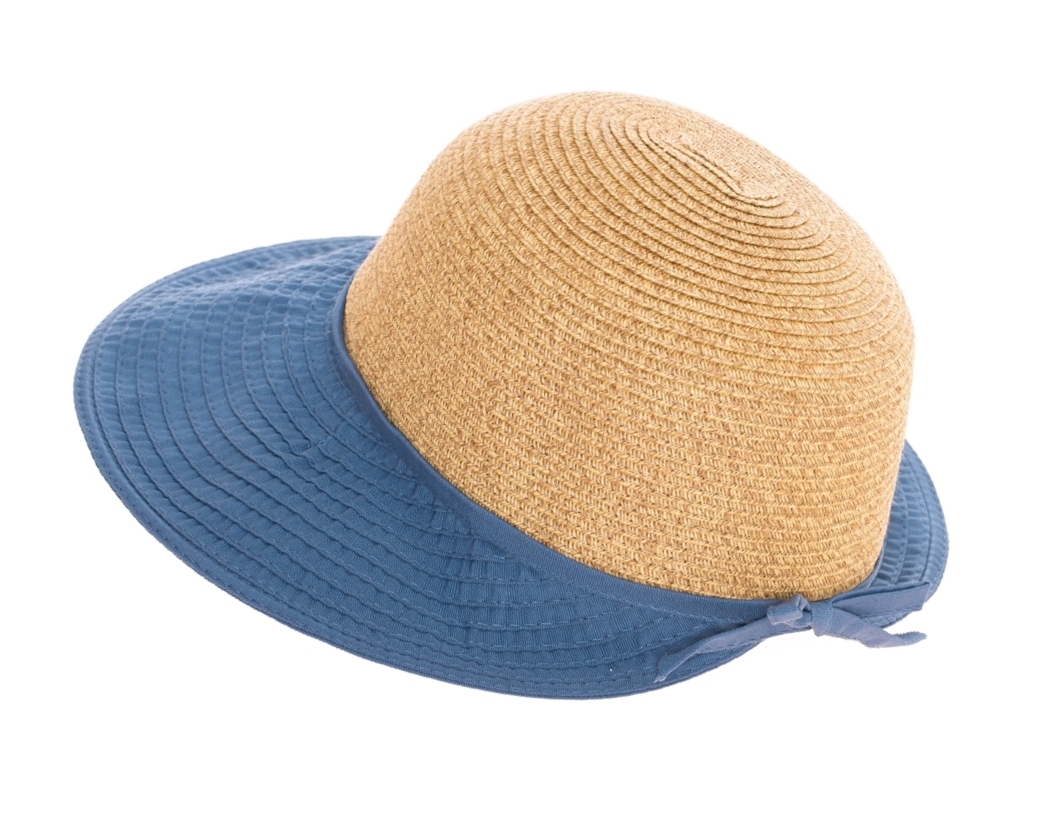 Wholesale Sun Protection Hats - Straw Crown with Shapable Braid Brim